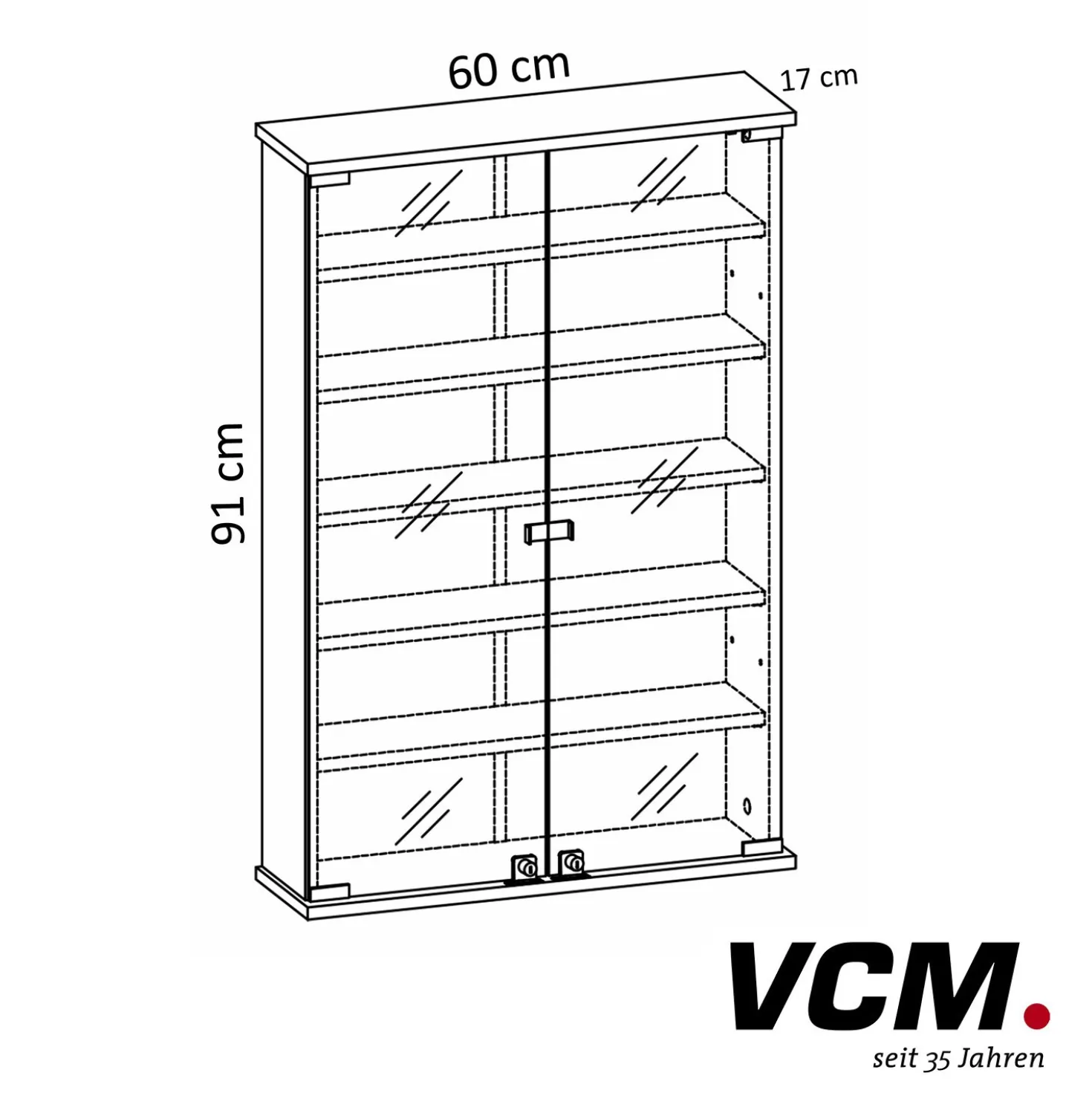 VCM Medizinschrank "Honula" Weiß