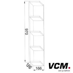 VCM Regal "Honsa-Stand" Schwarz