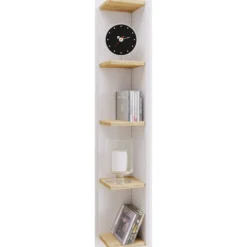 VCM Regal "Honsa-Stand" Weiß/Holz