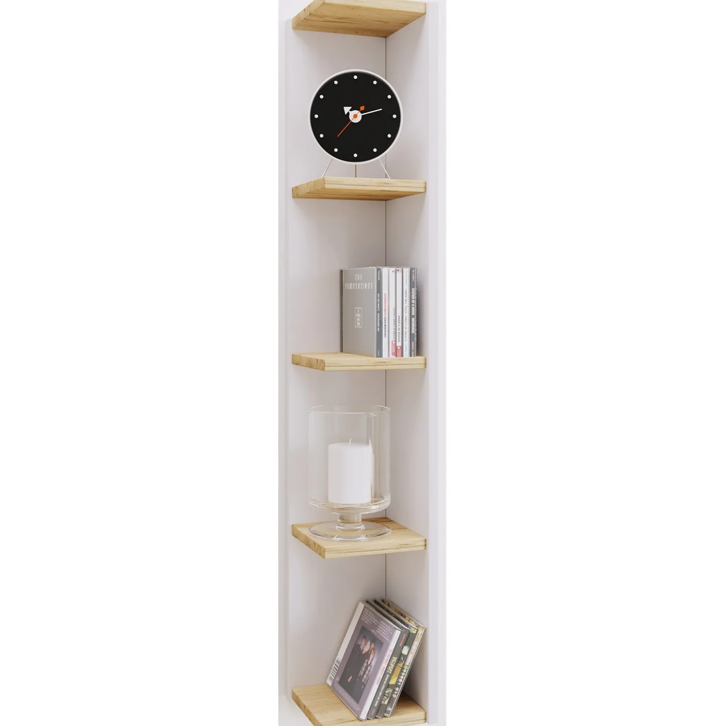 VCM Regal "Honsa-Stand" Weiß/Holz