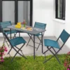VCM 5-tlg. Gartenset "Sumila" 110 x 55 Türkis