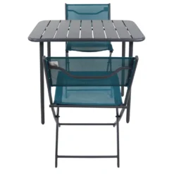 VCM 3-tlg. Gartenset "Sumila" 80 x 55 Türkis