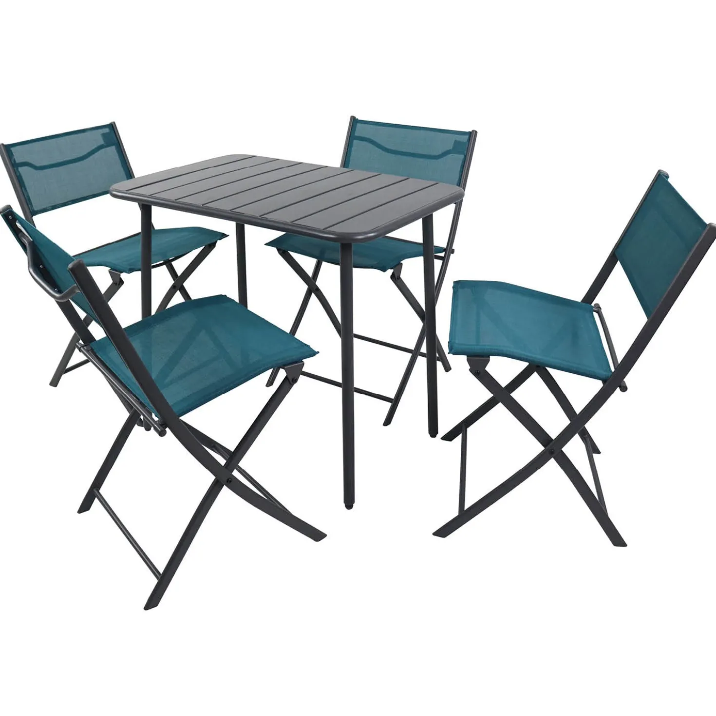VCM 5-tlg. Gartenset "Sumila" 80 x 55 Türkis
