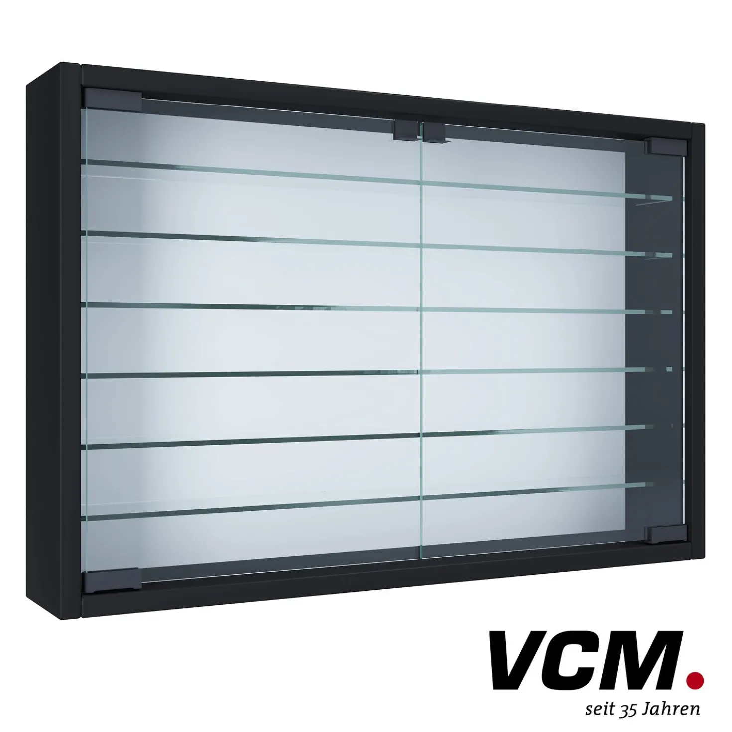 VCM Vitrine "Mandosa XL" Schwarz