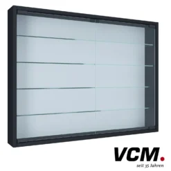VCM Wandvitrine "Mandosa L" Schwarz
