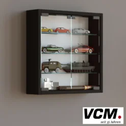 VCM Wandvitrine "Mandosa S" Schwarz