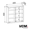 VCM Wandvitrine "Mandosa S" Weiß