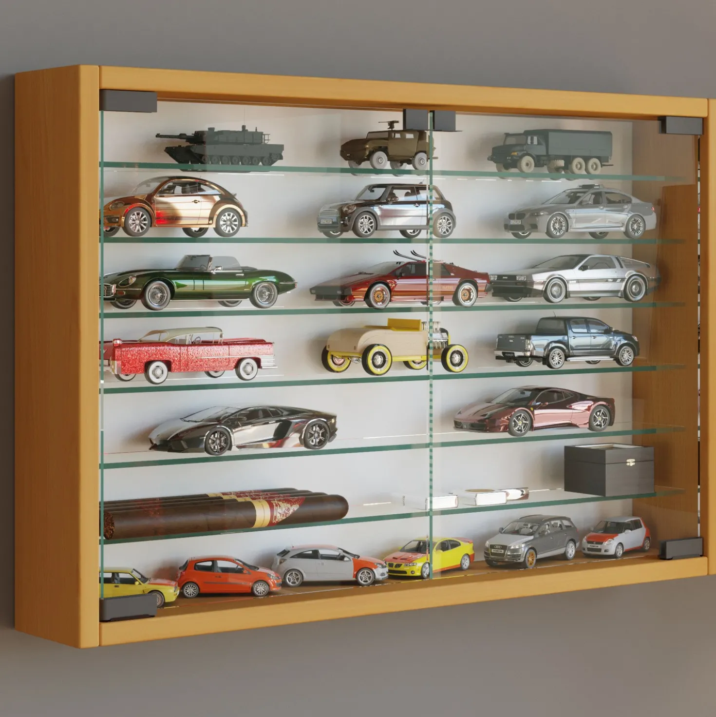 VCM Wandvitrine "Mandosa XL" Buche