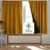 Verdunkelungsvorhang goldfarben 140 x 140 cm Eldo