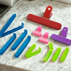 Verschlussclips verschiedene Größen, 12er-Set