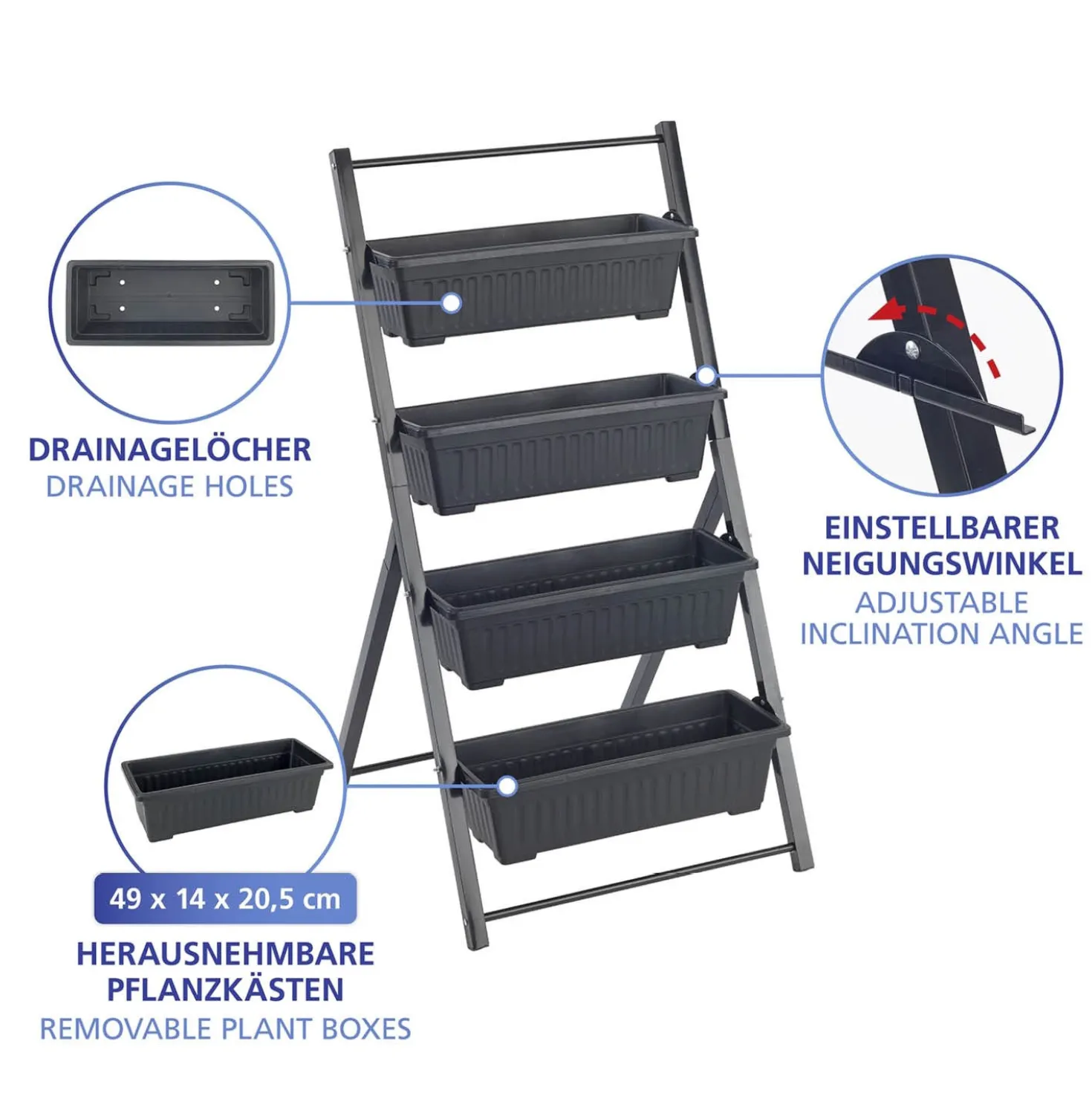 Vertikales Hochbeet 4 Etagen MAXIMEX