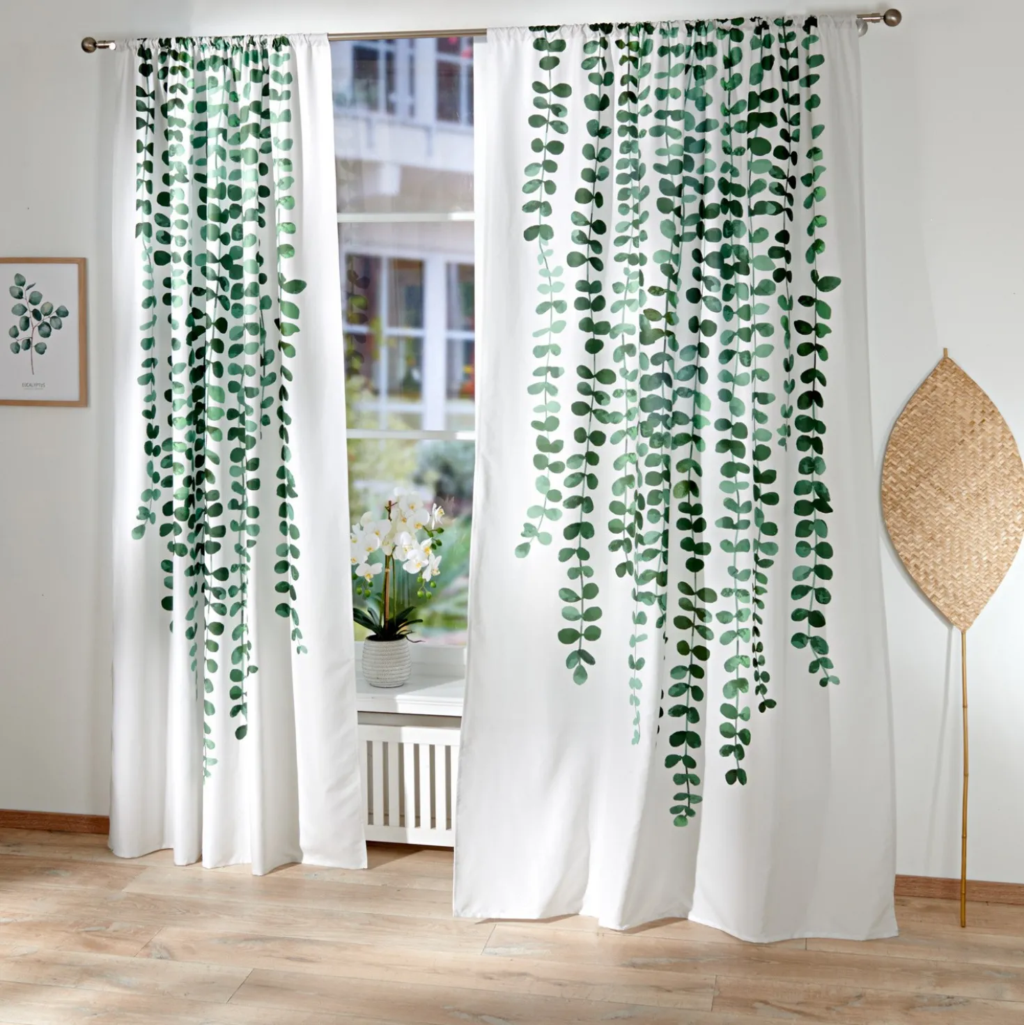Vorhang Eukalyptus 140 x 230 cm