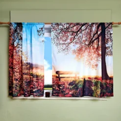Vorhang "Herbstwald" 140x140 cm Eldo, 2er-Set