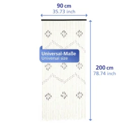 Vorhang Holzperlen 90×200 cm MAXIMEX
