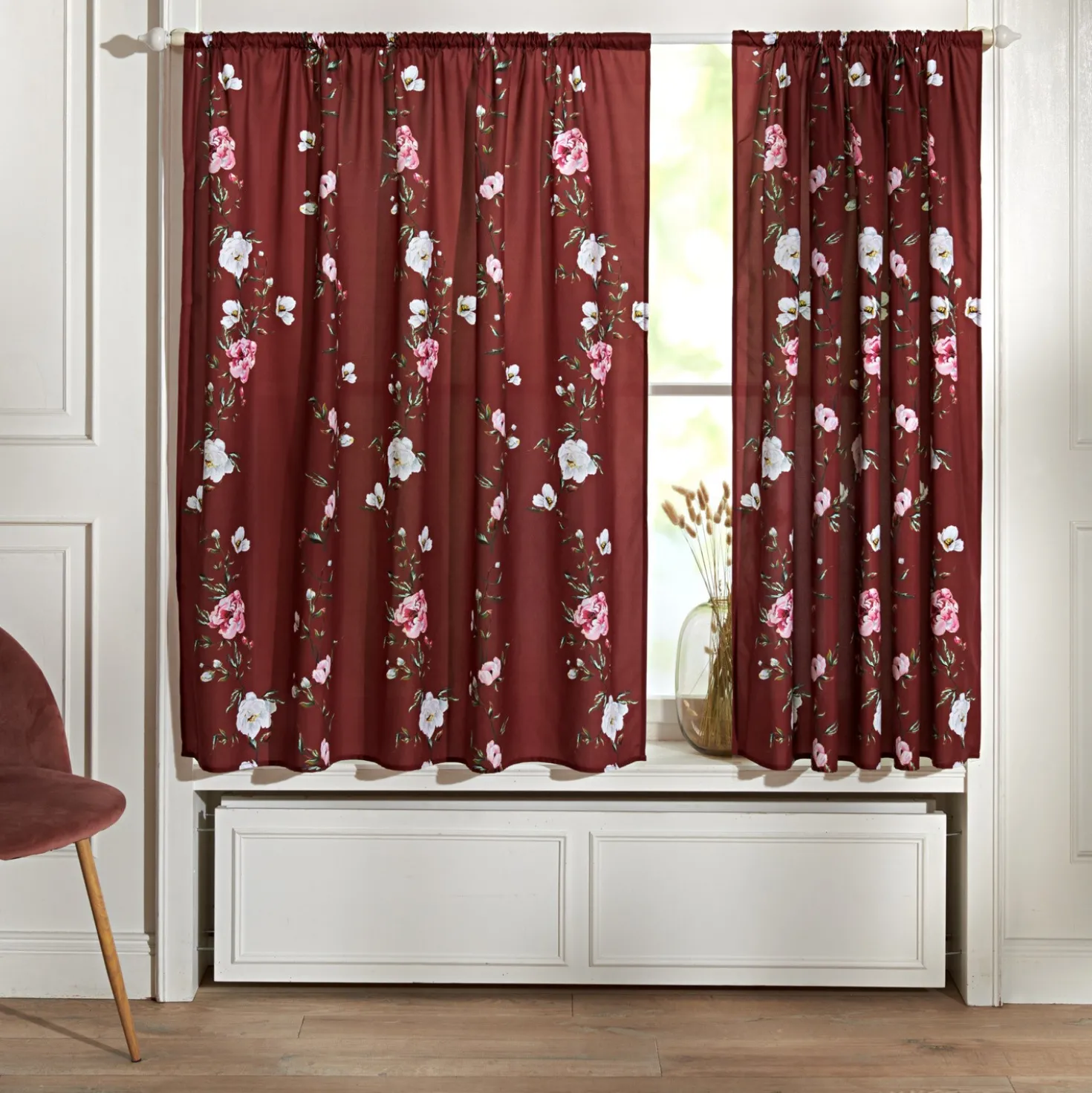 Vorhang Vlavia burgund 140x140 cm