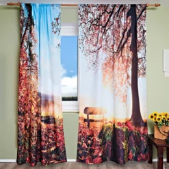 Vorhänge "Goldener Herbst" 140 x 230 cm 2er-Set Eldo