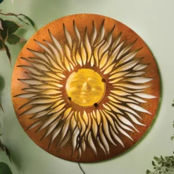 Wanddeko Solar Sonnen-Scheibe mit 3D-Effekt