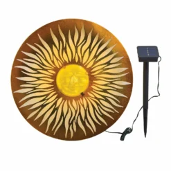 Wanddeko Solar Sonnen-Scheibe mit 3D-Effekt