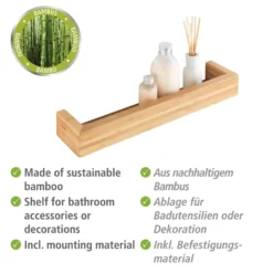 Wandregal Bambusa 40 cm aus Bambus WENKO