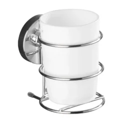 Wand-Zahnputzbecher „Milazzo“, 2er Set, Vacuum-Loc® WENKO
