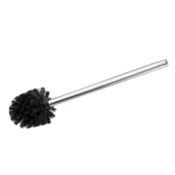 WC-Bürste mit Edelstahlstiel „Glänzend“ 3er Set Schwarz WENKO