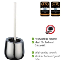 WC-Garnitur „Badi“ Chrom Keramik WENKO
