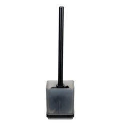 WC-Garnitur „Quadro“ Schwarz Vacuum-Loc® WENKO