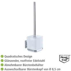 WC-Garnitur „Quadro“ Vacuum-Loc® WENKO