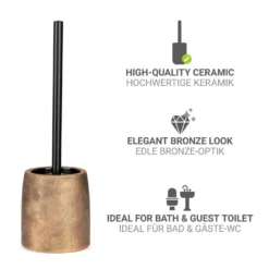 WC-Garnitur „Tremea“ Bronze Keramik WENKO