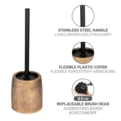 WC-Garnitur „Tremea“ Bronze Keramik WENKO