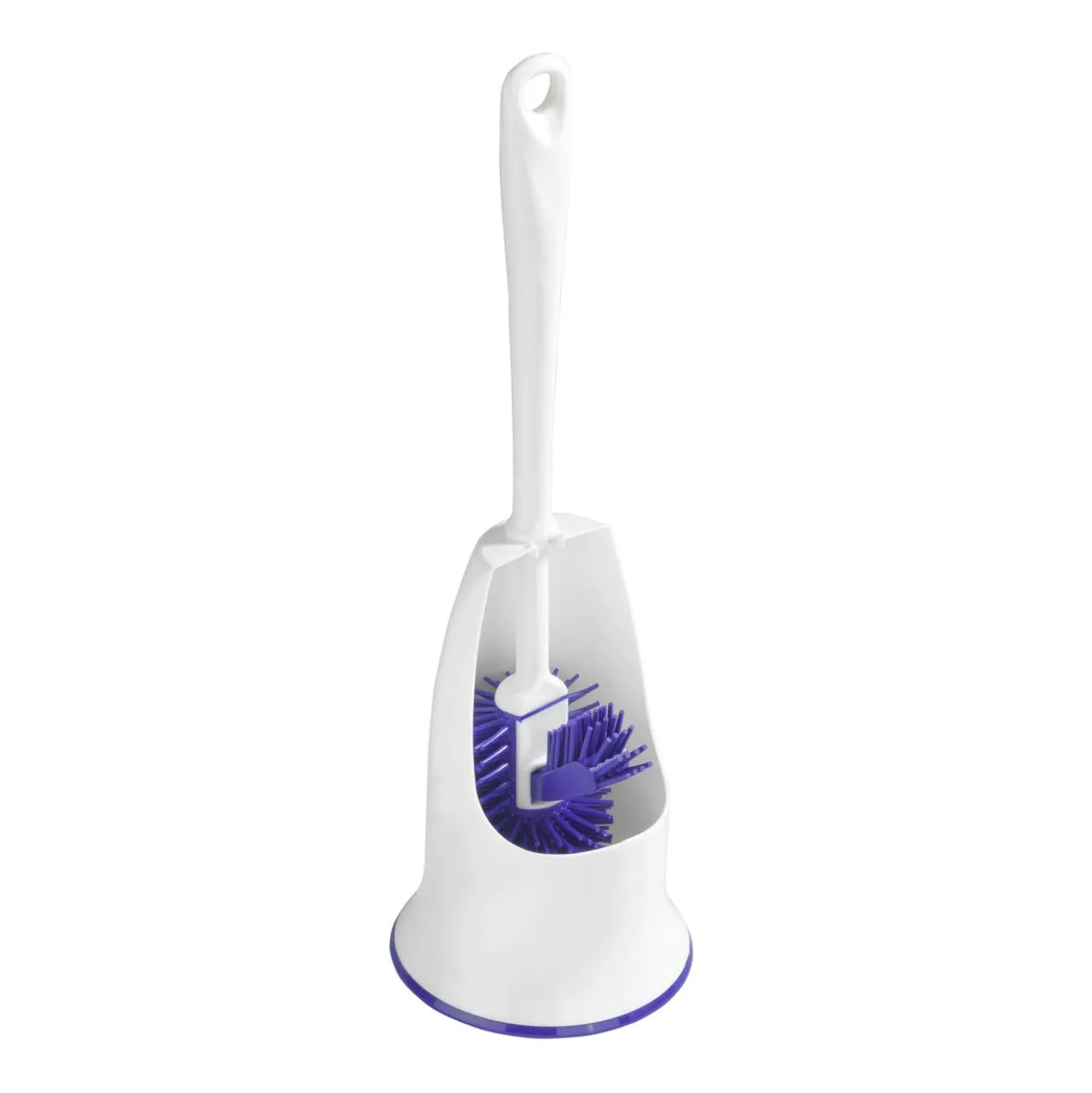 WC-Hygiene-Garnitur Lila 2er-Set mit Randbürste Maximex
