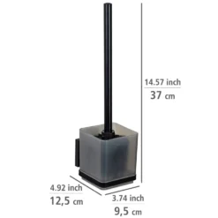 WC-Set „Vacuum-Loc® Quadro“ Schwarz WENKO