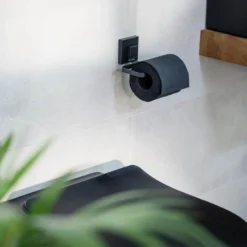 WC-Set „Vacuum-Loc® Quadro“ Schwarz WENKO