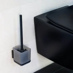 WC-Set „Vacuum-Loc® Quadro“ Schwarz WENKO