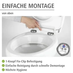 WC-Sitz „Droplets Hochglanz“ mit Absenkautomatik WENKO