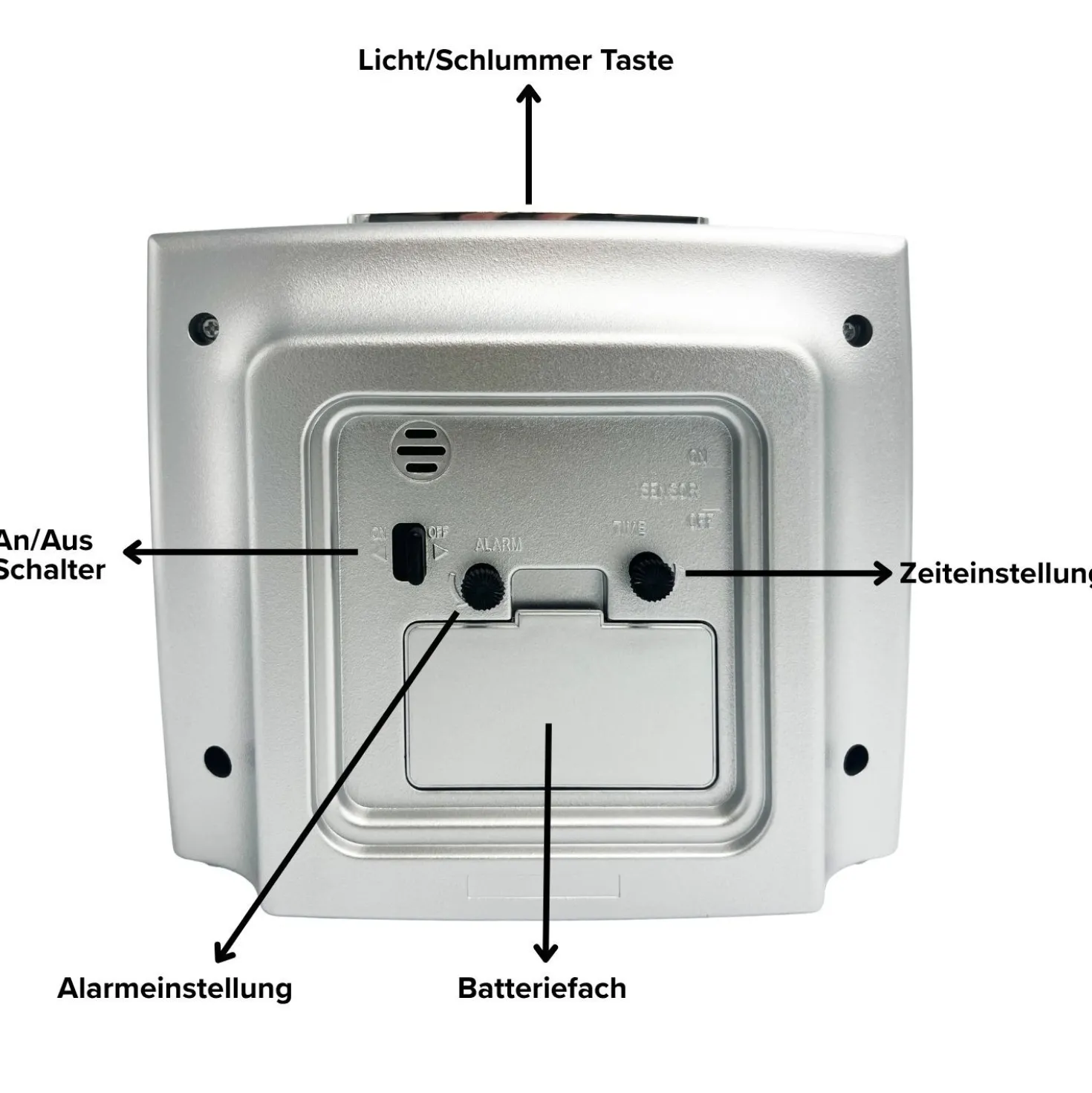 Wecker mit Leuchtziffern Bergström