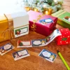 100 Weihnachtsetiketten