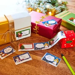 100 Weihnachtsetiketten
