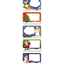 100 Weihnachtsetiketten