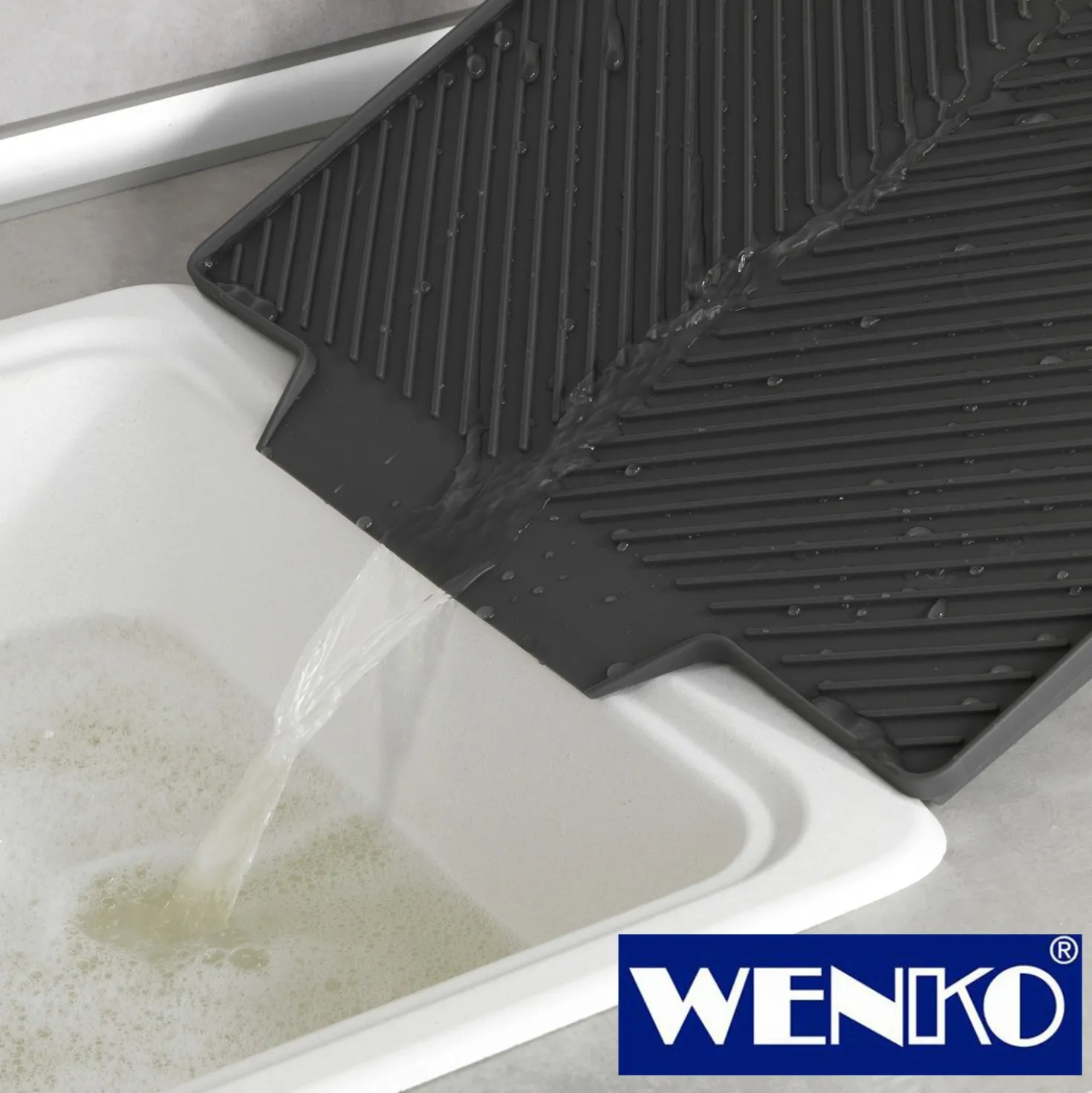 WENKO Abtropfmatte Nelia Maxi, 40 x 35