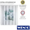 WENKO Anti-Schimmel Duschvorhang Ginkgo, Textil (Polyester), 180 x 200 cm, waschbar