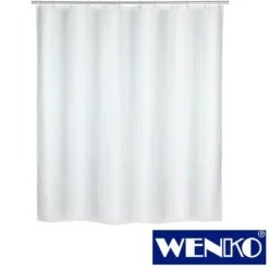 WENKO Anti-Schimmel Duschvorhang Palais, Textil (Polyester), 180 x 200 cm, waschbar