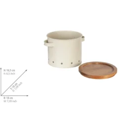 WENKO Aufbewahrungsdose Mod. Aria, 3,8 L, aus pulverbeschichtetem Metall