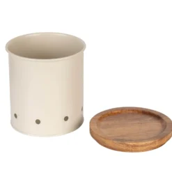 WENKO Aufbewahrungsdosen Mod. Aria, 1,6 L, 2er Set, aus pulverbeschichtetem Metall