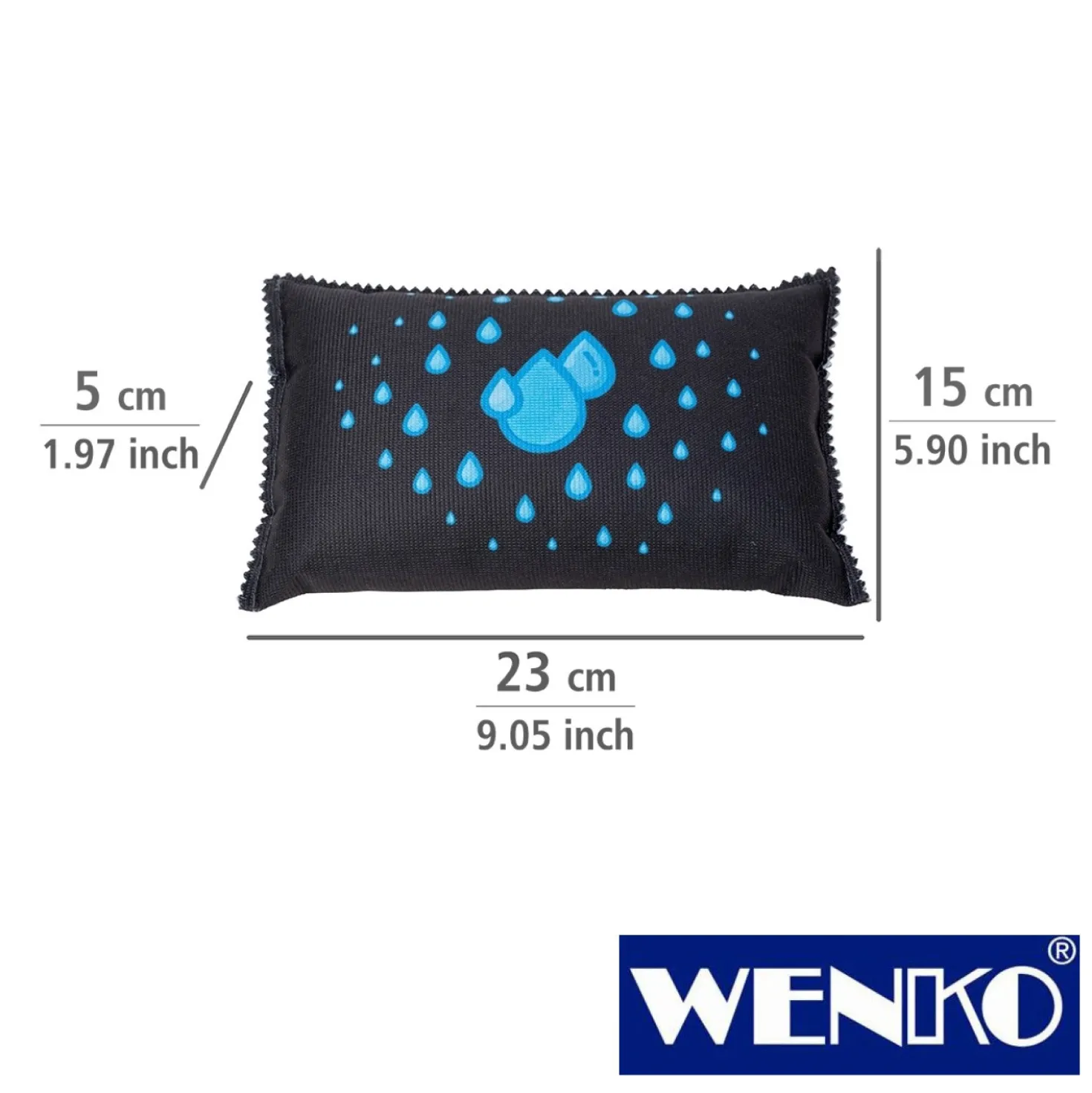 WENKO Auto-Entfeuchter mit Indikator 1000 g, 2er Set, wiederverwendbar