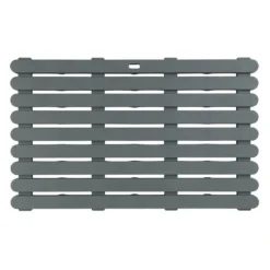WENKO Badematte Mod. Indoor & Outdoor Grau, 50 x 80 cm, mit rutschhemmender Struktur