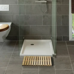 WENKO Baderost Mod. Indoor & Outdoor Bambus, 40 x 60 cm, mit rutschhemmender Unterseite