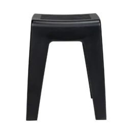 WENKO Badhocker Mod. Kumba Schwarz, stabile Qualität aus Kunststoff