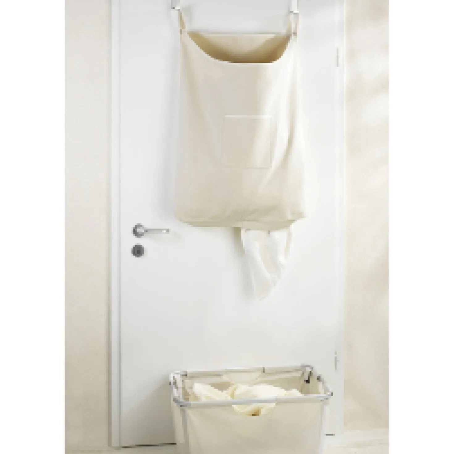 WENKO Über-Tür Wäschesammler Canguro Beige, 65 l