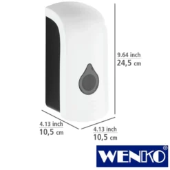 WENKO Desinfektionsmittel-Spender "Ranera" L weiß, Füllmenge 740 ml